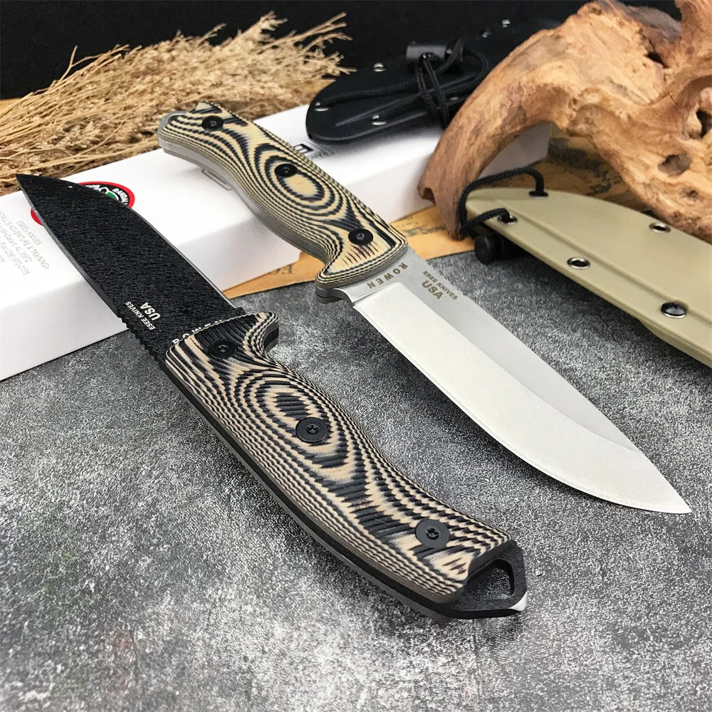 5 Fixed Blade Knife D2 Blade G10 Handle High Quality Outdoor EDC Camping Hiking Hunting Survival Tools Pocket Knife