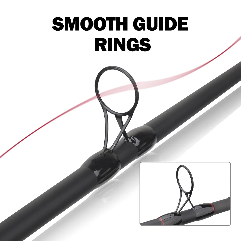 ROLLFISH 3.6m/3.9m Carbon Fiber Feeder Fishing Rod with 3 Spare Solid Tips, Pole Fishing rod EVA Grip Handle for Freshwater Carp