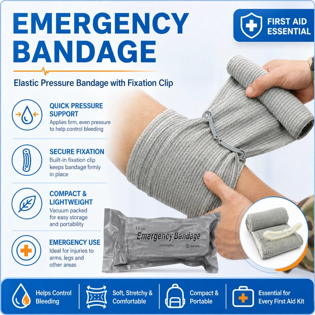 397Pcs Emergency First Aid Kit Tourniquet Trauma Kit Medical Bag Outdoor