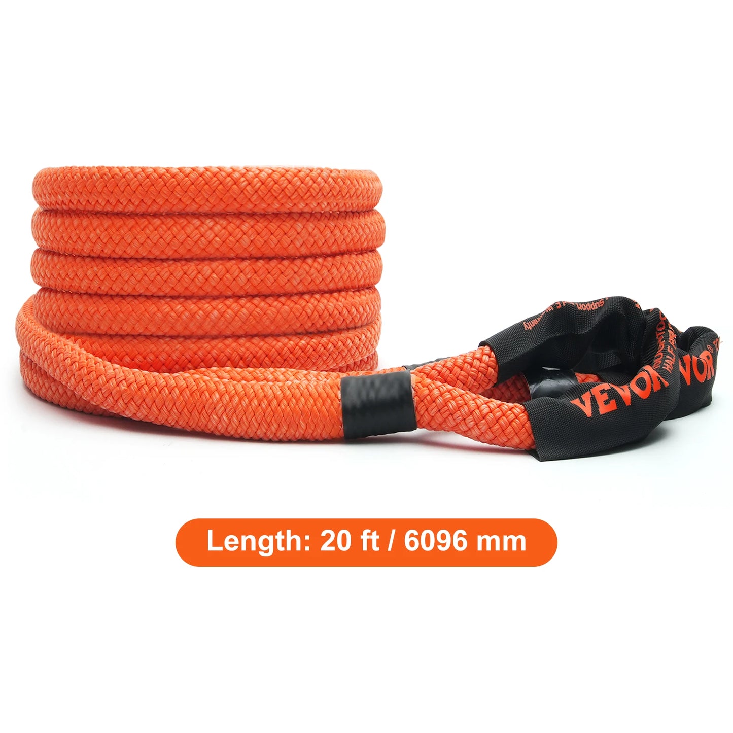 20/30ft Car Towing Rope Off Road Snatch Tow Strap Rescue Recovery Resistant Which Rope for Jeep Car Truck ATV Tractor