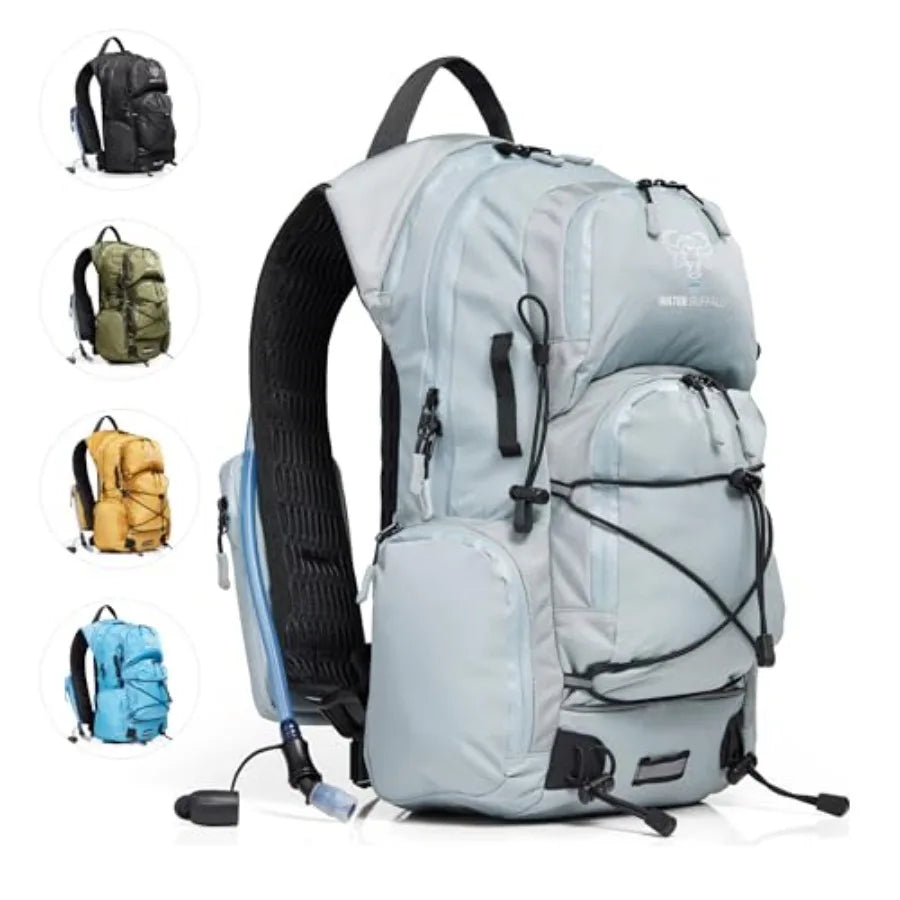 Hydration Backpack - Sherpa 22L Hiking Backpack with Water Bladder - Water Backpack for Hiking with Waterproof Zippers, Phone a