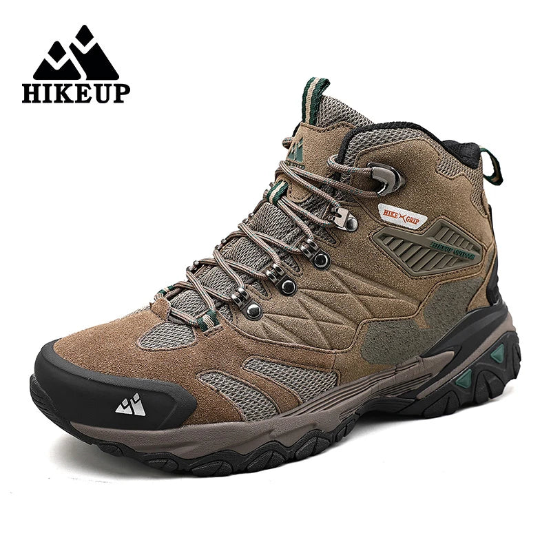 Winter Boot Men Outdoor Hiking Boots Suede High Top Leather Outdoor Trekking Sneakers Mens Mountain Tactical Boots