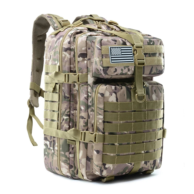 25/50L Tactical Backpacks For Man Hking Outdoor Survival Bags 3P Assault Pack EDC Molle Pack For Trekking Hunting Bag