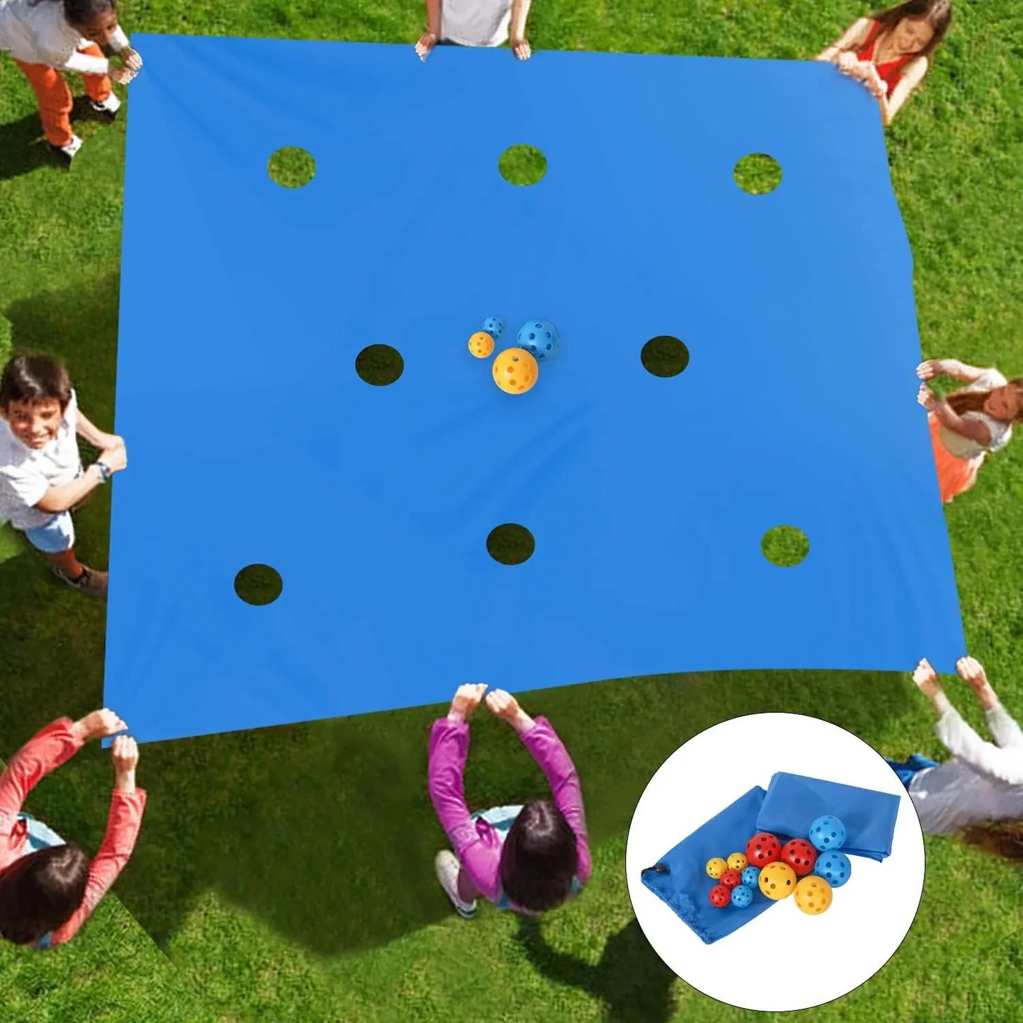 Outdoor Team Challenge Game Set Teamwork Building Games Kit Group Exercise Learning Fun Activities Set With Hollow Ball
