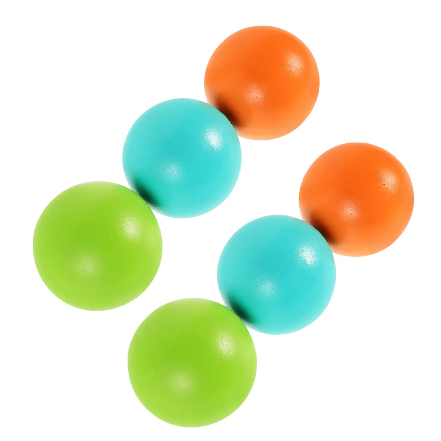 6Pcs Wooden Croquet Balls for Kids Outdoor Lawn Game Backyard Croquet Set with Wickets Family Activity Summer Picnic Garden Play
