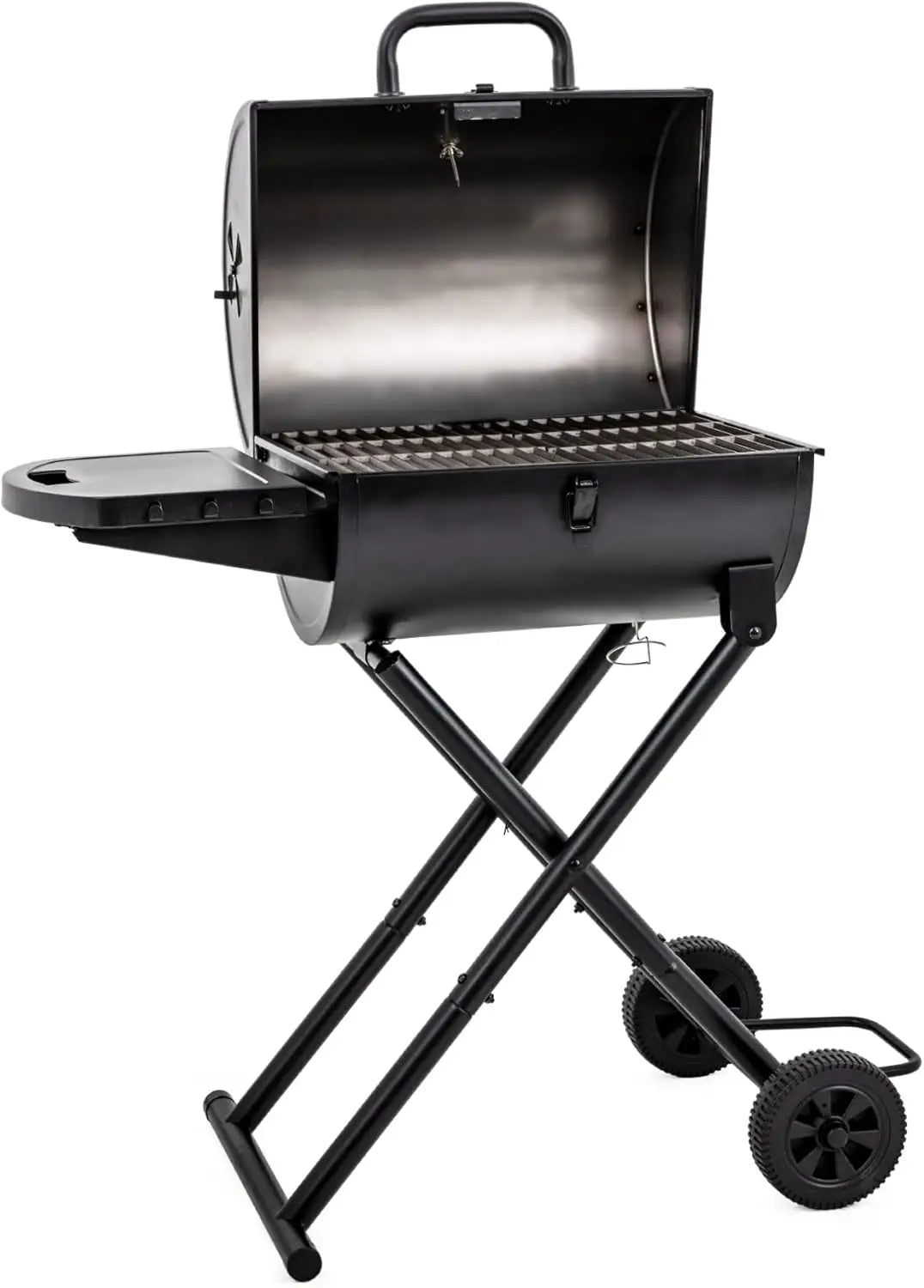 Portable Charcoal Barbecue Grill for Outdoor Cooking, Black Finish