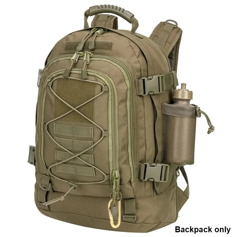 65L Large Capacity Outdoor Backpack – MOLLE Waterproof Hiking Rucksack for Camping, Travel & Climbing